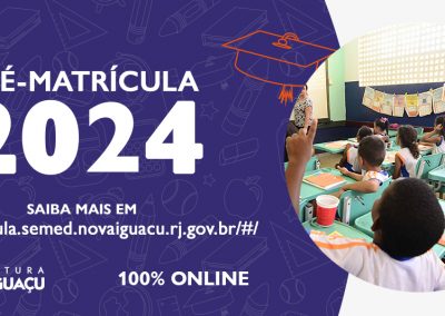 Nova Iguaçu: primeira fase da pré-matrícula escolar encerra na segunda-feira (4)