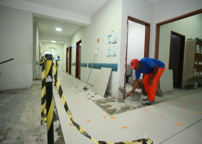 Obras no Hospital Geral de Nova Iguaçu avançam sem interromper atendimentos