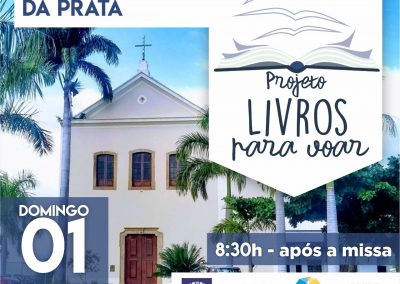 Igreja Santo Antônio da Prata recebe Projeto “Livros para voar”