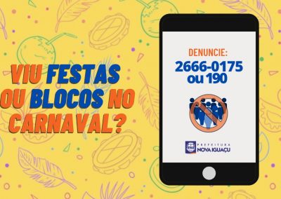Nova Iguaçu vai coibir festas e blocos de rua durante Carnaval