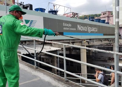 Prefeitura de Nova Iguaçu higieniza espaços públicos e reforça ação em unidades de saúde