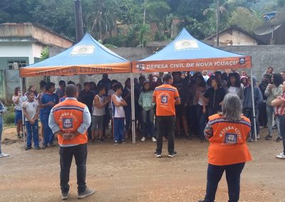 Alunos de Nova Iguaçu participam de mais um projeto “Escolas Seguras”, da Defesa Civil